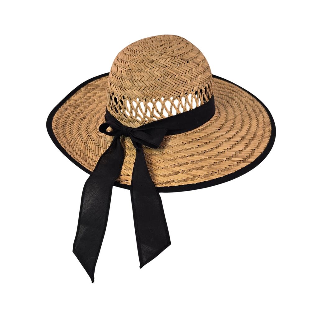 Women's Wide Brim Sun Hat Easter Garden Fishing Straw Ladies Beach Summer Spring - Picture 3 of 6